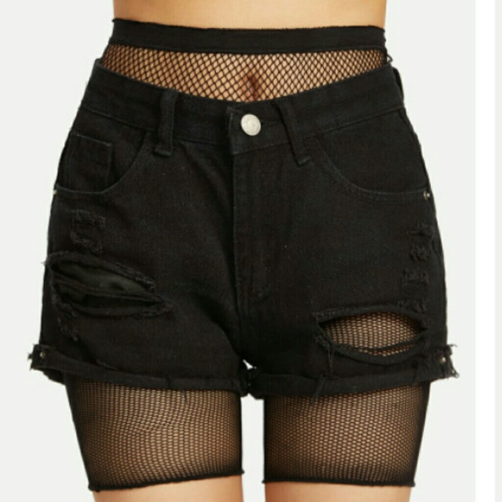 Fishnet Legging Shorts